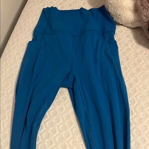 Women's Blue High-Waisted Pants